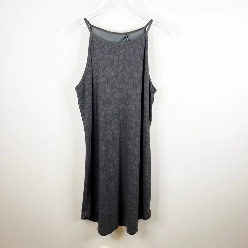 Kuhl Kira Sleeveless Mini Dress XL Pavement Print Grey - Picture 2 of 7